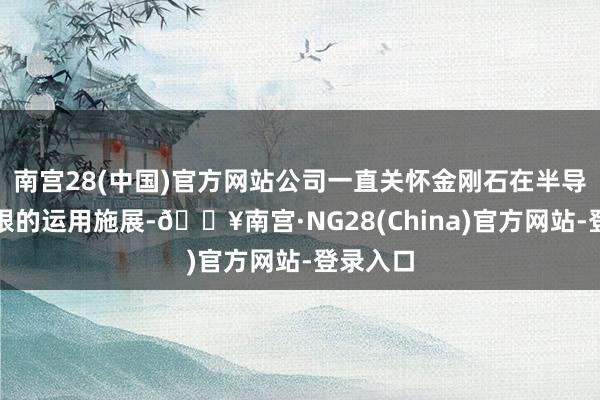 南宫28(中国)官方网站公司一直关怀金刚石在半导体等界限的运用施展-🔥南宫·NG28(China)官方网站-登录入口