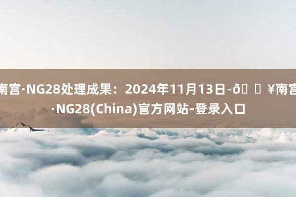 南宫·NG28处理成果：2024年11月13日-🔥南宫·NG28(China)官方网站-登录入口